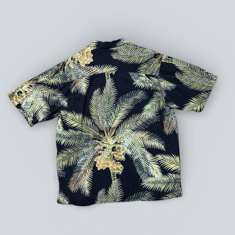 Tommy Bahama Palm Leaf Print Silk Button-Up Shirt - Picture 3 of 3